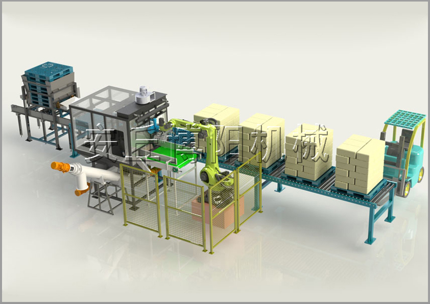 自動拆垛機(jī)器人+智能全自動拆包機(jī)解決方案